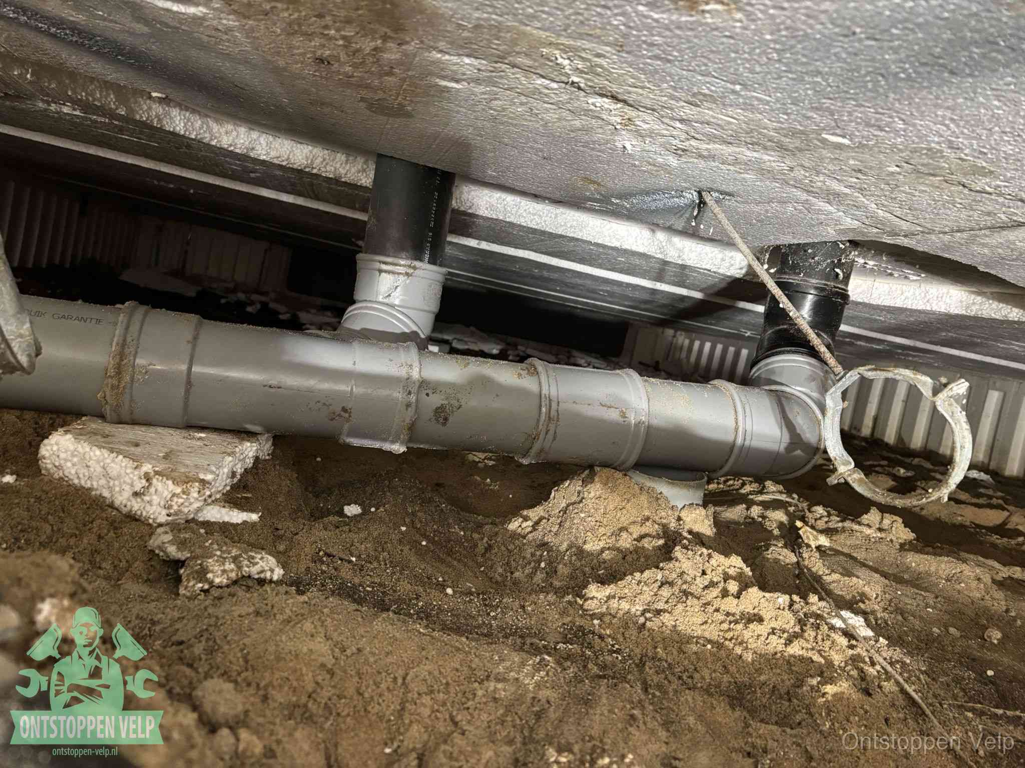 Gemengd gescheiden rioolstelsel in Velp