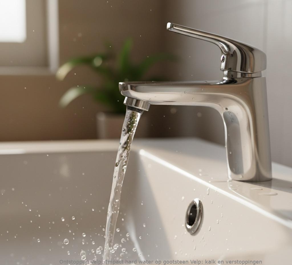 Impact hard water op gootsteen Velp: kalk en verstoppingen